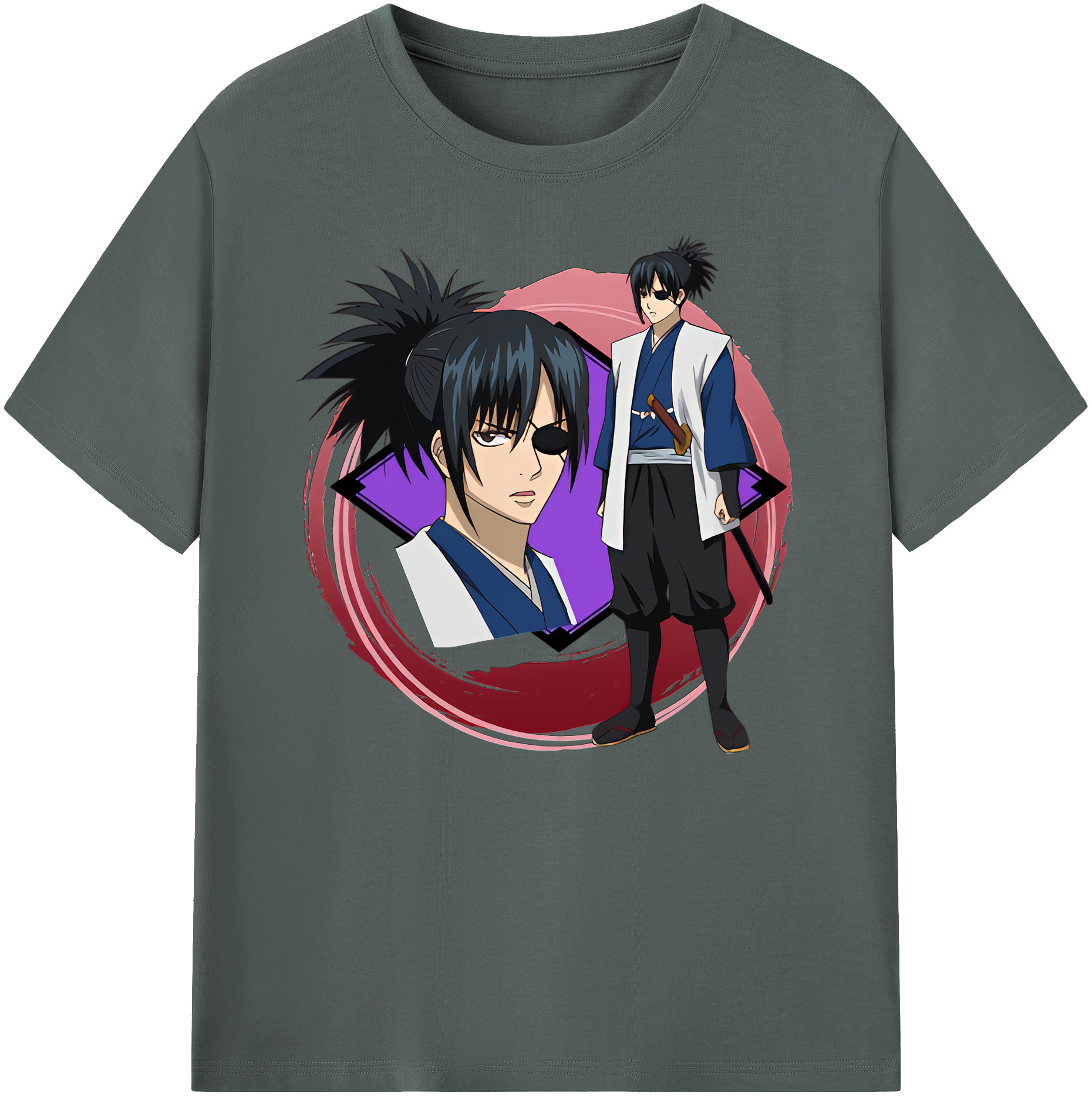 （画像用） ぎんたま 坂田銀時（さかたぎんとき） 神楽 志村新八（しむら しんぱち） GINTAMA Sakata Gintoki Kagura Shimura Shinpachi 綿100％ メンズ半袖Tシャツ｜肌触りやわらか＆通気性